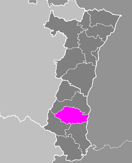Местоположение в рамките на бившия регион Елзас