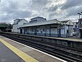 Station building (centre) and White Lodge (left)