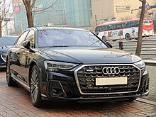 MY22 facelift Audi A8 (Korea) Audi A8 L 55 TFSI Quattro S Line Premium D5 FL Mythos Black Metallic (19).jpg