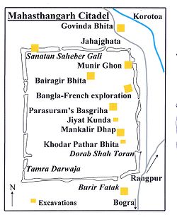 Mappa BD Cittadella di Mahasthangarh.jpg