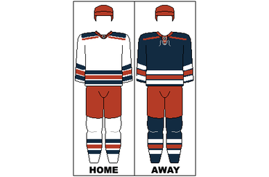 The uniform of the Dundee Rockets used in the British Hockey League season 1983-84