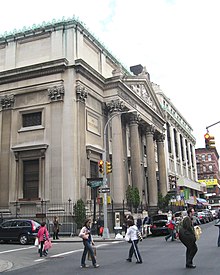 The Grand Street elevation of the Bowery Savings Bank Building as seen from just west of Elizabeth Street BSB Grand jeh.JPG