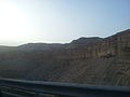 Vistas en la carretera Dinoma - mar Muerto, desierto de Neguev.