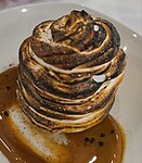 Toasted meringue of a baked Alaska at a restaurant in Winston-Salem, North Carolina