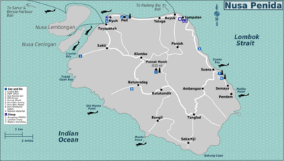 Map of Nusa Penida