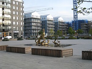 Barkarbystaden: Bakgrund, Kollektivtrafik, 2015 års byggnadsmärke