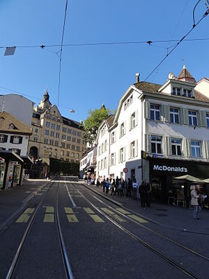 Kohlberg (seen from Steinenberg / Barfüsserplatz)