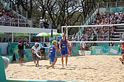 Deutsch: Beachvolleyball bei den Olympischen Jugendspielen 2018; Tag 11, 17. Oktober 2018; Jungen,Finale – Niederlande (Matthew Immers/Yorick de Groot)-Schweden (David Åhman/Jonatan Hellvig) 0:2 (20–22/15–21) English: Beach volleyball at the 2018 Summer Youth Olympics at 17 October 2018 – Final – Netherlands (Matthew Immers/Yorick de Groot)-Sweden (David Åhman/Jonatan Hellvig) 0:2 (20–22/15–21)