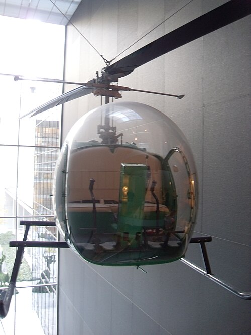 The Bell 47 is displayed at the MoMA