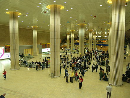 Ben Gurion airport arrivals hall