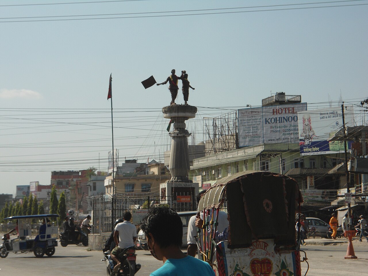 The roads are well-connected in Birtamod of Jhapa