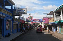Een straat in Bluefields