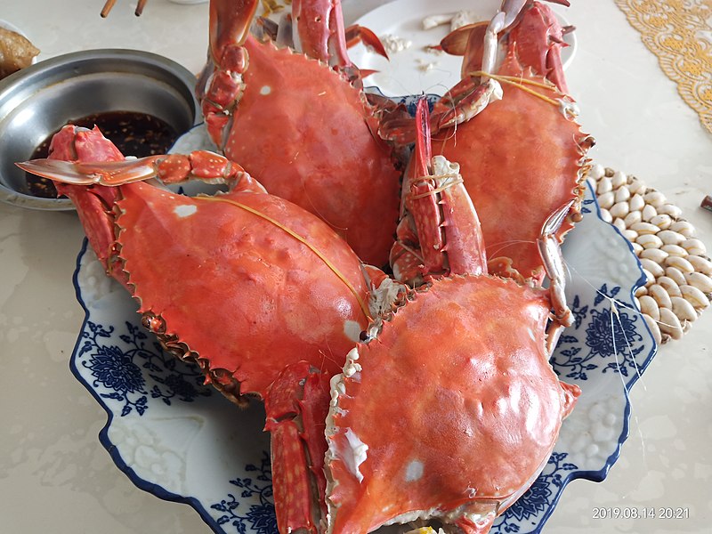 File:Boiled crabs in a Earlier Autumn Dish.jpg