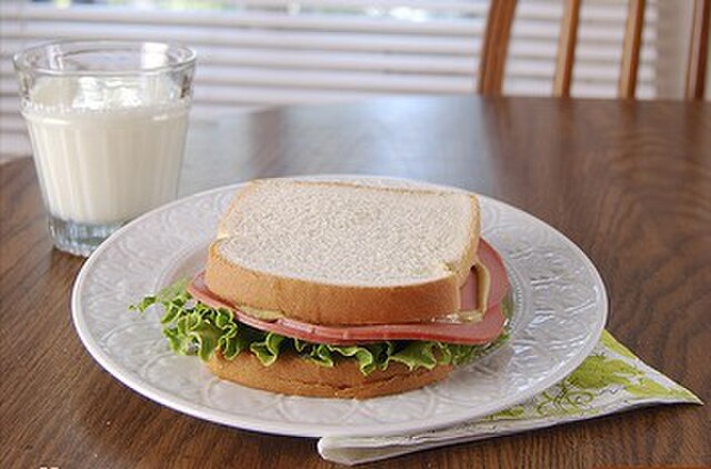 A bologna sandwich