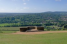 Salomons Memorial viewpoint, looking south, in 2010