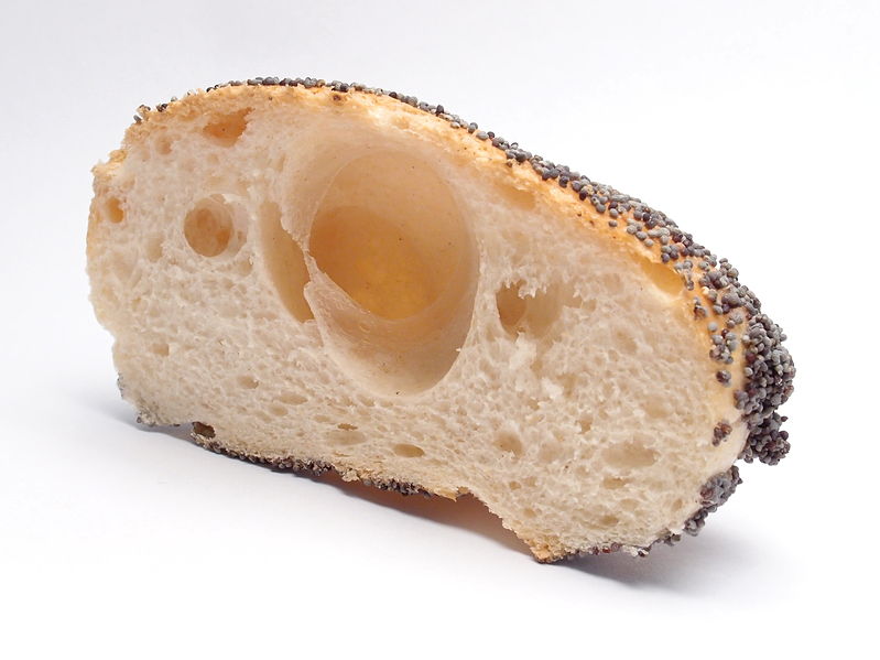 File:Bread roll with crumb hole.jpg