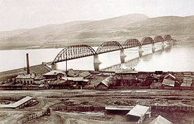 Krasnoyarsk railroad bridge, Russia (1899)