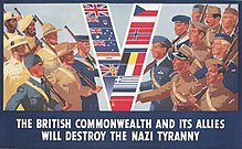 A British poster from 1941, promoting the greater alliance against Germany British Commonwealth and allies.jpg