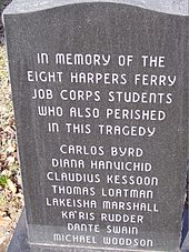 Passenger fatalities Brunswick train crash memorial back.jpg