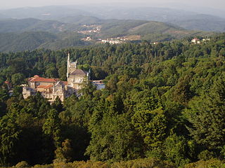 Serra do Buçaco mountains in Portugal