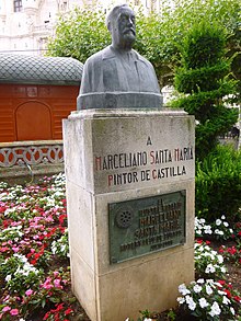 Busto de Marceliano Santa María obra de Félix Alonso González