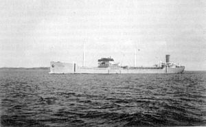 M/T Castor utanför Vigo i Spanien i maj 1940.
