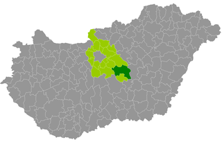 <span class="mw-page-title-main">Cegléd District</span> Districts of Hungary in Pest