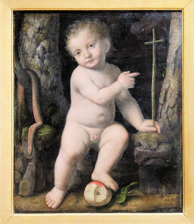 The infant Jesus with a Lamb Bernardino Luini Art  A0 A1 A2 A3 A4 Photo Poster