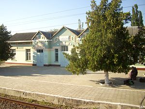 Вокзал на станции Червлённая-Узловая. 2011 год