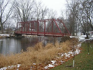 Fiume Tippecanoe vicino a Varsavia