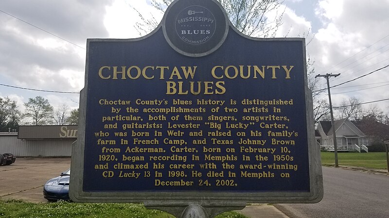 File:Choctaw County Blues - Mississippi Blues Trail Marker.jpg