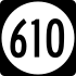 Маркер State Route 610