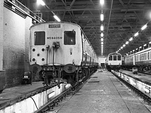 Class 506 EMU and Class 104 DMU Longsight 1983.jpg