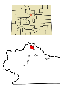 Location of the St. Mary's CDP in Clear Creek County, Colorado.