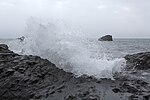 Thumbnail for File:Coastal rocks at Dyrhólaey.jpg