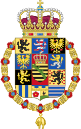 Coat of Arms of John, King of Saxony (Order of the Golden Fleece).svg