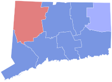 Connecticut Secretary of State Election Results by County, 2018.svg