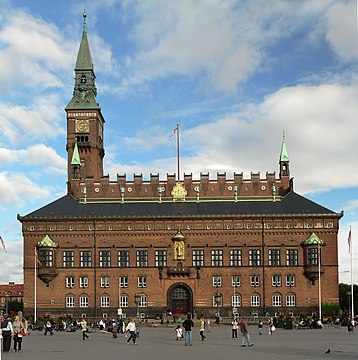 Copenhagen City Hall55°40′31″N 12°34′13″E﻿ / ﻿55.67528°N 12.57028°E﻿ / 55.67528; 12.57028