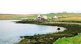 <span class="mw-page-title-main">Cullivoe</span> Human settlement in Scotland