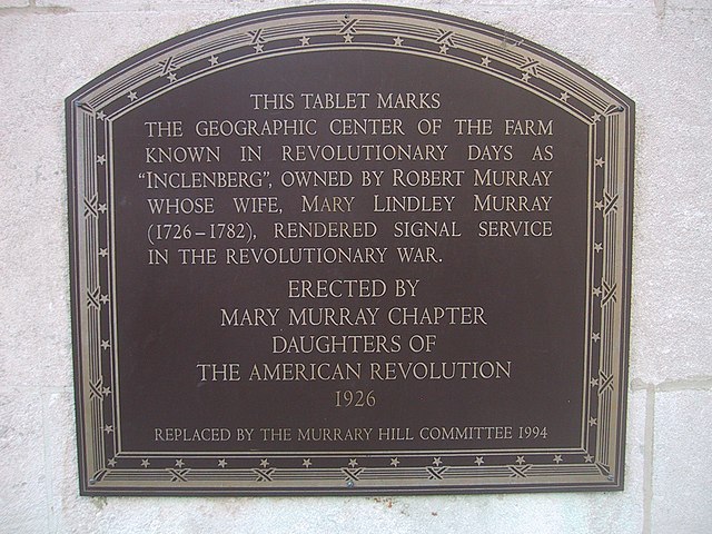 DAR plaque on 35th Street at Park Avenue in Murray Hill