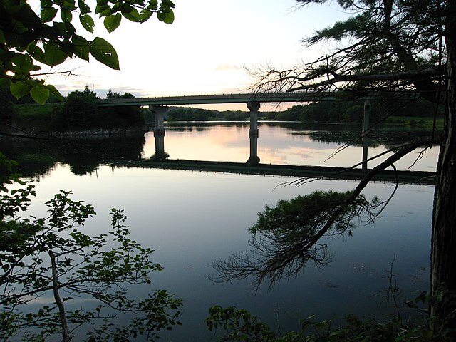 The Damariscotta River near the Whaleback Shell Midden State Historic Site