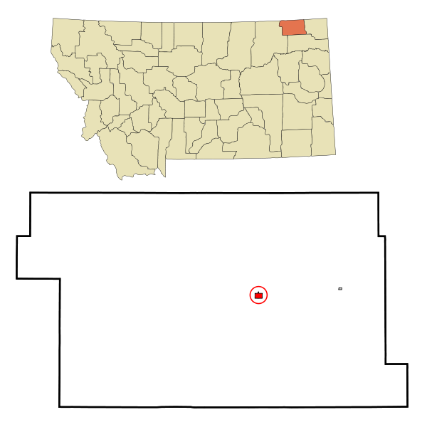 File:Daniels County Montana Incorporated and Unincorporated areas Scobey Highlighted.svg