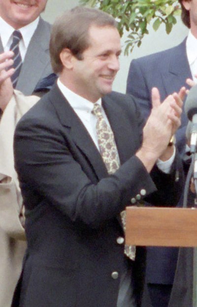 Howser at the White House in 1985