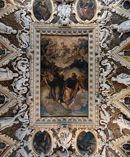 File:Doge's Palace (Venice) - Central ceiling of the Sala delle Quattro Porte.jpg