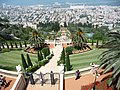 Diese gepflegte Gartenanlage in Haifa gehört zum Zentrum der Bahai-Religion.