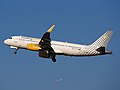 EC-LVT Vueling Airbus A320-232(WL) - cn 5612 takeoff from Schiphol and LX-VCI (aircraft).JPG