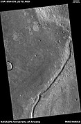 Ridge, as seen by HiRISE under HiWish program This ridge may be an esker.