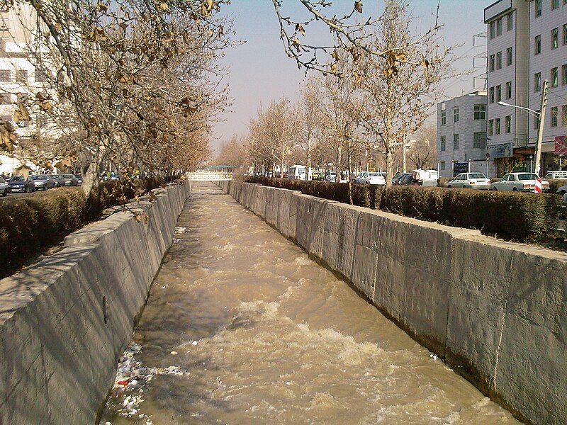 File:East river,Hashem Abad کانال آب ابوذر بسمت شمال ازپل ششم - panoramio.jpg