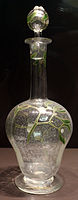 Glass decanter, Nancy, after 1901