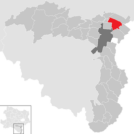 Poloha obce Eggendorf v okrese Viedenské Nové Mesto (klikacia mapa)